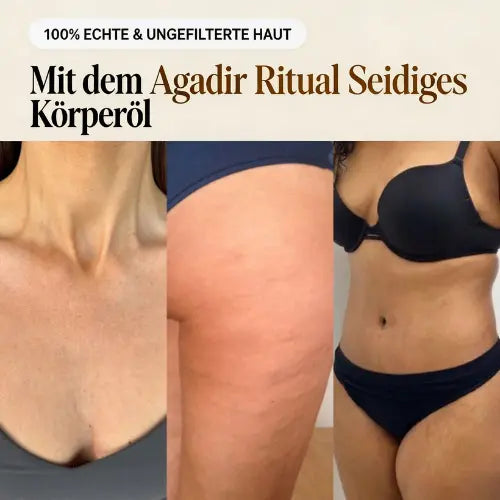 Seidiges Glow-Öl™ · versiegelt 72h Feuchtigkeit nach dem Peeling