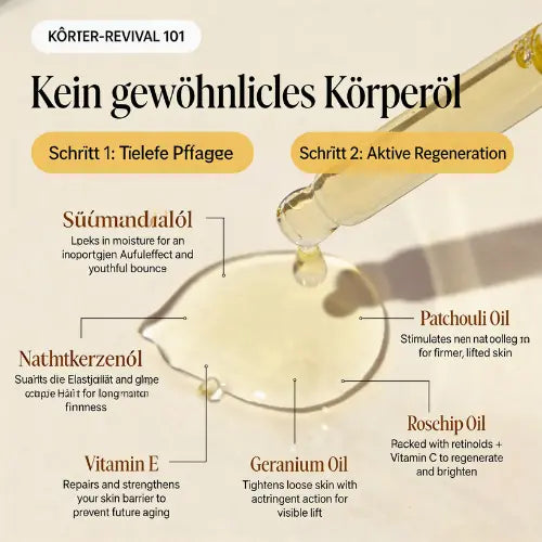 Seidiges Glow-Öl™ · versiegelt 72h Feuchtigkeit nach dem Peeling