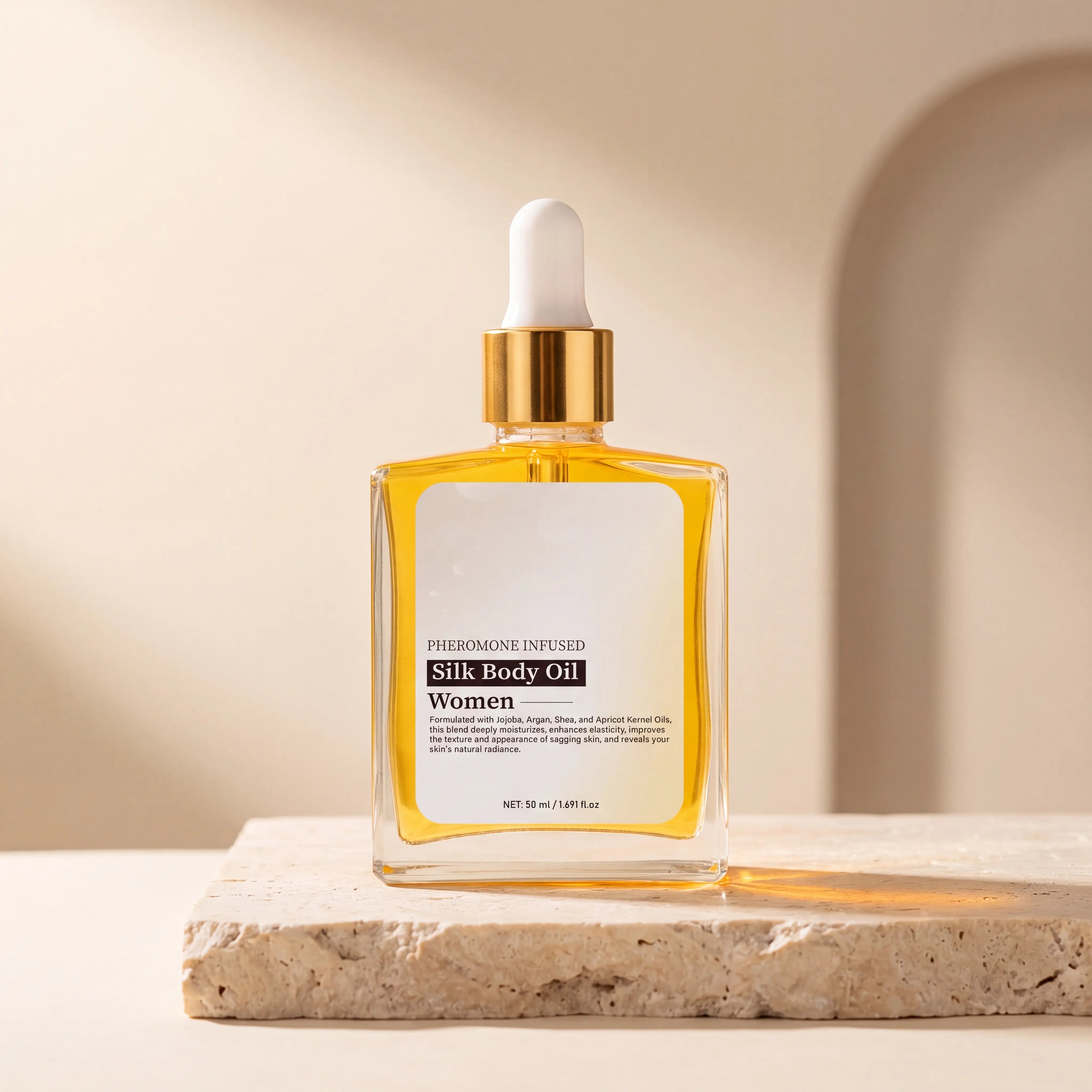 Seidiges Glow-Öl™ · versiegelt 72h Feuchtigkeit nach dem Peeling