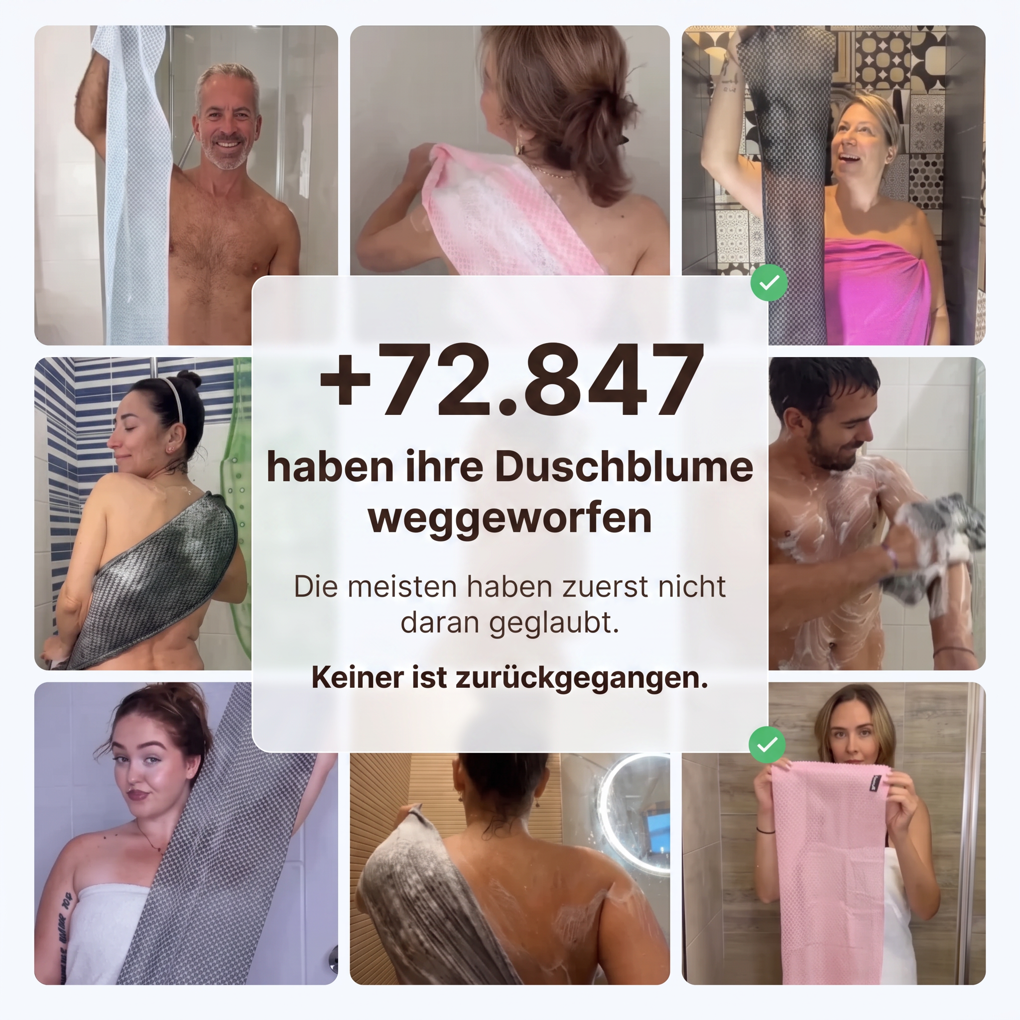 Premium Hammam Peeling Duschtuch™ aus Bambusfaser, Aktivkohle & AG+ Silberionen